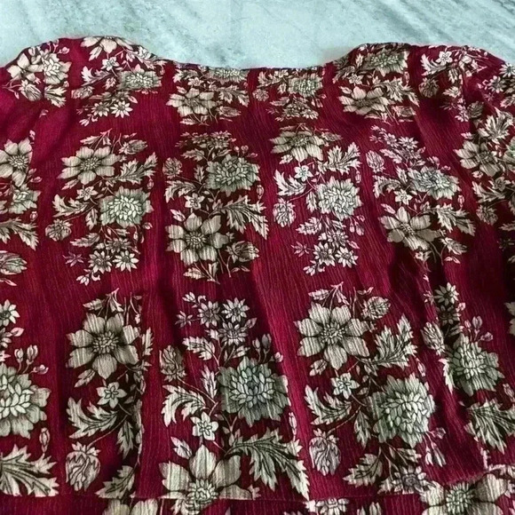 American Eagle AE Floral Long Sleeve Dress Boho southwestern tribal print Fall - Picture 10 of 16